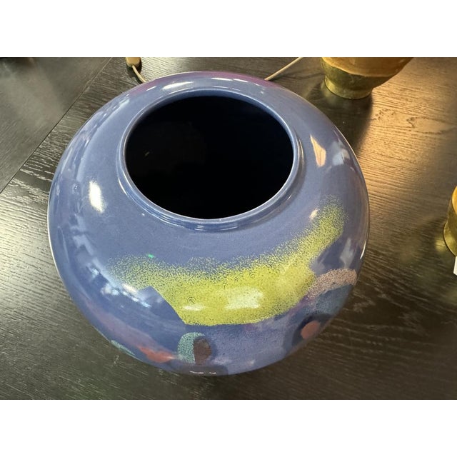 Papeete Earthenware Vase from Pornic, 1980s For Sale - Image 4 of 8