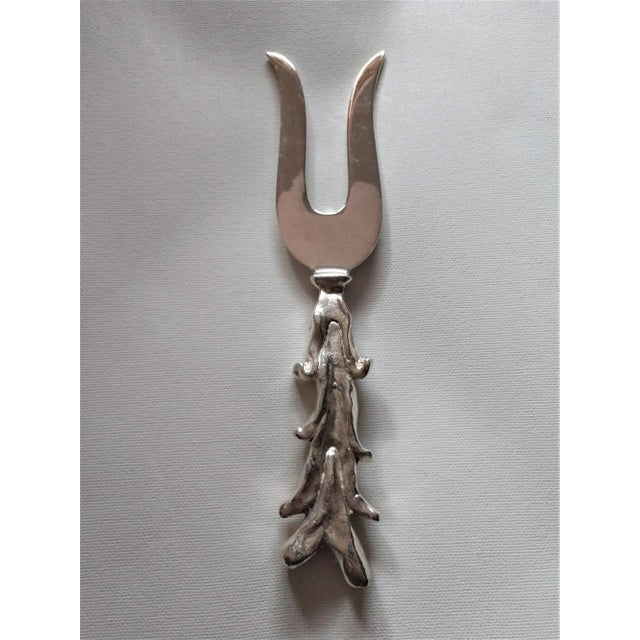 1990s 1990s "I Love You" Silverplate Hostess Serving Set by Aram/ Boxer - 3 Pieces For Sale - Image 5 of 8