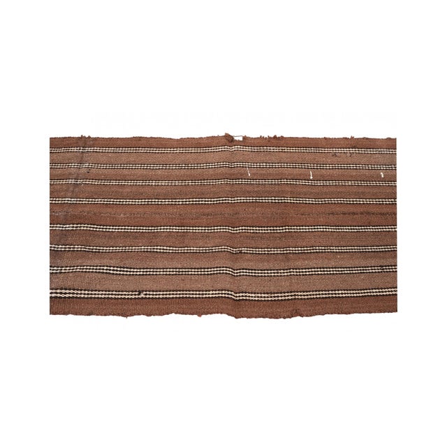 Brown Vintage Turkish Kilim Rug - 2`2″ X 5`7″ For Sale - Image 4 of 6
