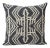 Charcoal Schumacher Asaka Ikat Linen Print Double-Sided Pillow For Sale - Image 8 of 9
