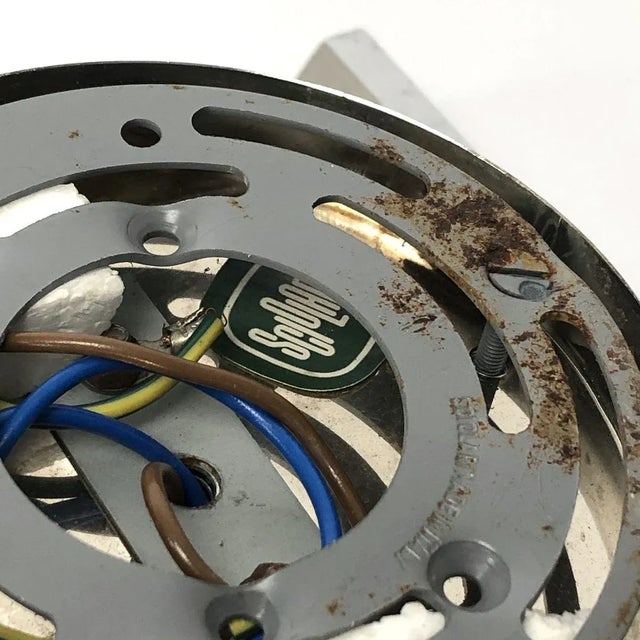 Good general vintage condition with trace of age and use. Brass with oxidation. Each sconce has the original manufacturer...