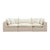 Boho Chic Cali Natural Wicker Outdoor Modular Sofa For Sale - Image 3 of 9