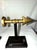Mid-Century Modern Vintage MCM Metal Arrow Cast Iron Gold Archery Decor Bookends -Pair For Sale - Image 3 of 5