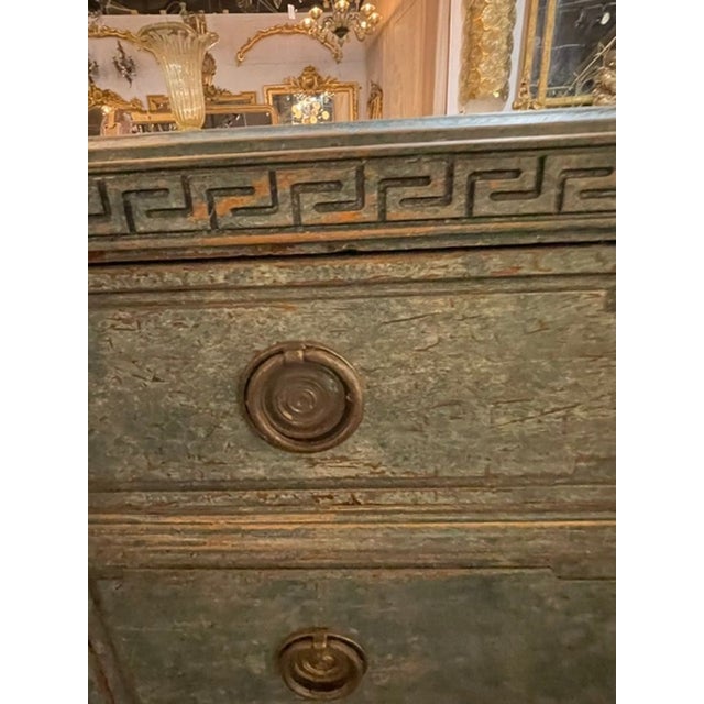 Pair of Swedish Gustavian Neoclassical Painted Chests For Sale - Image 12 of 13