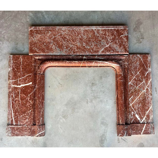 Louis XIV Style Fireplace in Red Campan Marble, 1880s For Sale - Image 18 of 18