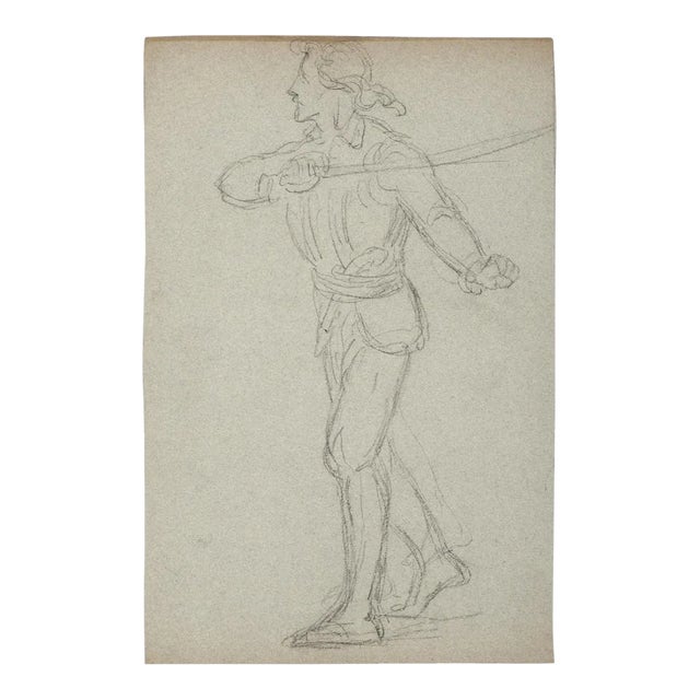Theatrical Costume, 20th Century, Pencil Drawing For Sale
