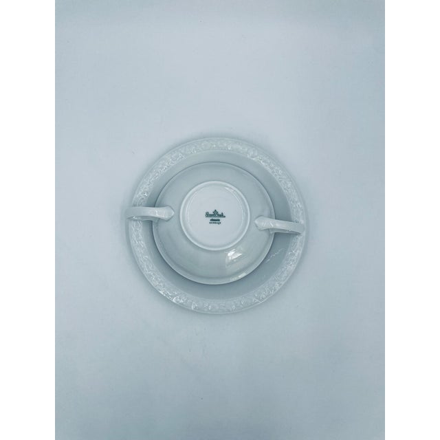 Rosenthal White Bowl with Stand by Maria Bouillon for Rosenthal, 1965, Set of 2 For Sale - Image 4 of 11