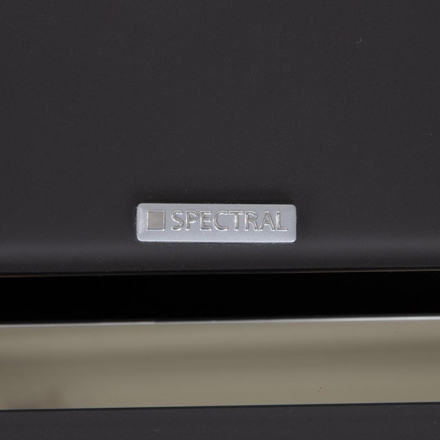 Black Spectral Glass and Wood Sideboard For Sale - Image 8 of 13