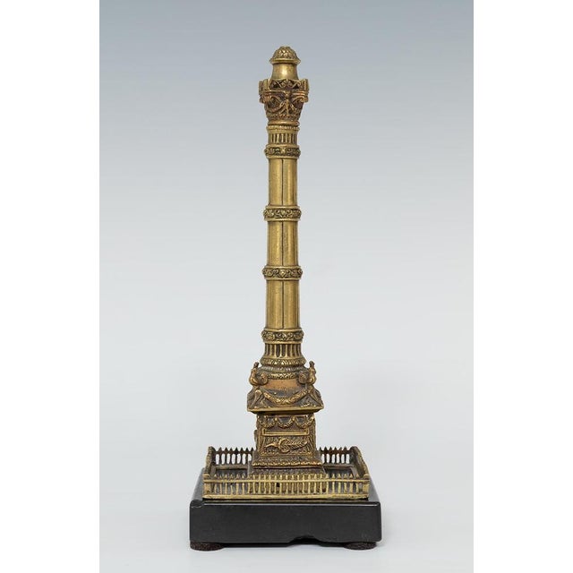19th Century Grand Tour Roman Column in Worked Bronze, 1850 For Sale - Image 4 of 6