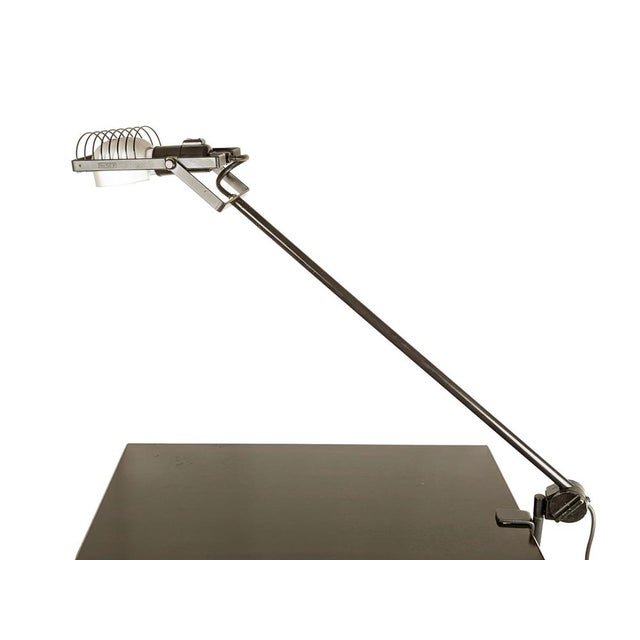 Aluminum & Black Metal Sintesi Table Lamp by Ernesto Gismondi for Artemide, 1970s For Sale - Image 10 of 16