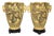 Asian-Oriental Vases in Carved Ivory-Colored Resin, 1970s, Set of 2 For Sale