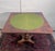 19th century england: charles x style games table in light mahogany carved apron green felt playing surface animal-shaped...