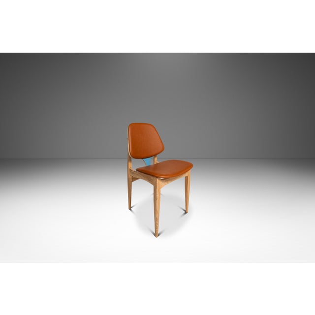 Rare Set of Four (4) Mid-Century Modern Multi-Colored Dining Chairs by Elliots of Newbury After Arne Vodder, England, C. 1960's For Sale - Image 13 of 15