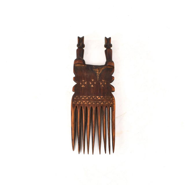 Early 20th Century Early 20th Century Nyamwezi Mwana Hiti Figural Comb Tanzania For Sale - Image 5 of 7