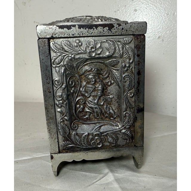 Antique 19th Century Cast Iron Je Stevens Jewel Safe Deposit Lockable Still Bank For Sale - Image 9 of 14
