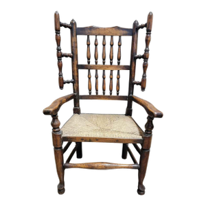 Late 19th Century English Spindle Back Arm Chair
