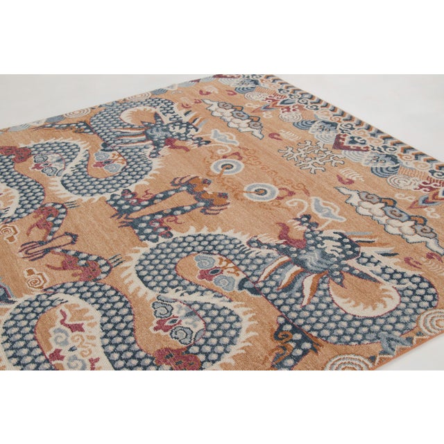 Contemporary Contemporary Chinese Dragon Pictorial Wool Rug by Rug & Kilim, India For Sale - Image 3 of 10