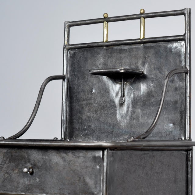 Iron Bedside Cabinet, 1910s For Sale - Image 10 of 15