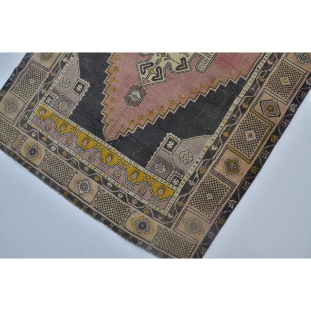 1950s Vintage Anatolian Handknotted Wool Carpet For Sale - Image 5 of 10