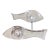 1970s Lucite Kinetic Fish Sculpture, Astrolite by Ritts Co. For Sale