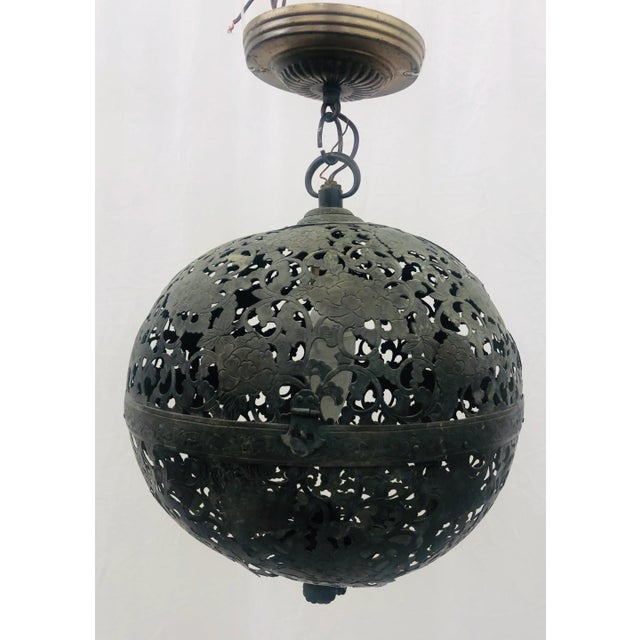 Antique Iron Chandelier For Sale - Image 11 of 13