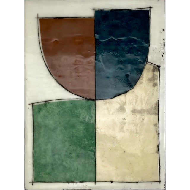 Encaustic Collage Installation by Gina Cochran - "A Long Walk to Nashville" - 9 Panels For Sale - Image 11 of 11