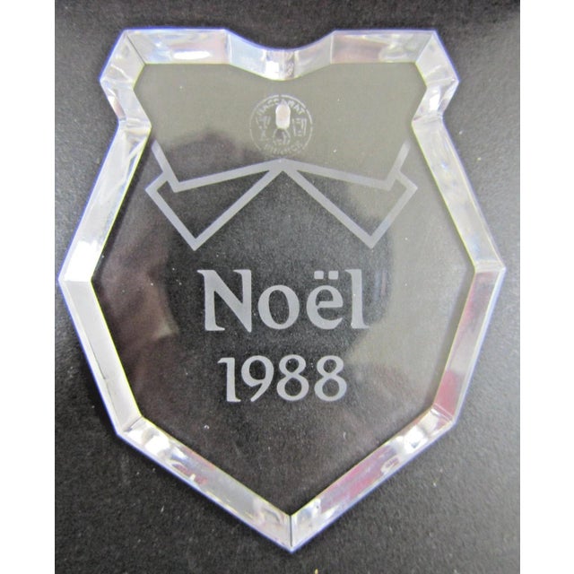 Baccarat Baccarat Crystal Boxed Christmas Ornaments 1985, 1987, 1988, 1989, 1995, 1998 For Sale - Image 4 of 10
