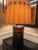Vintage Chinoiserie Toleware Tea Canister Lamp With Pleated Shade For Sale - Image 13 of 13
