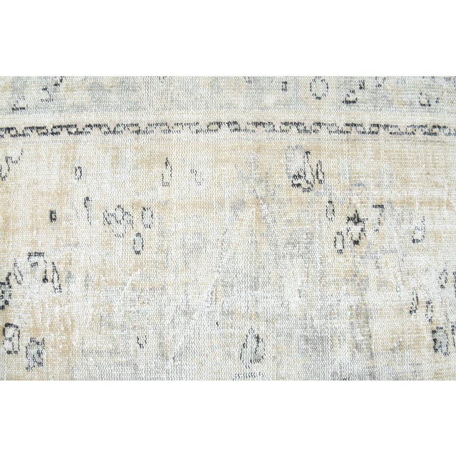 1970s 1970s Vintage Persian Handmade Wool Cotton Runner Rug For Sale - Image 5 of 11