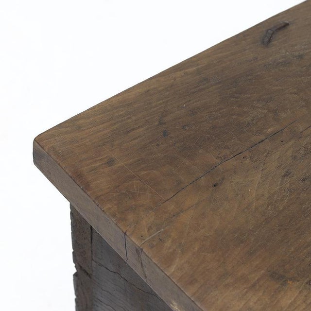 Wood Antique Spanish Rustic Farmhouse Chest For Sale - Image 7 of 18