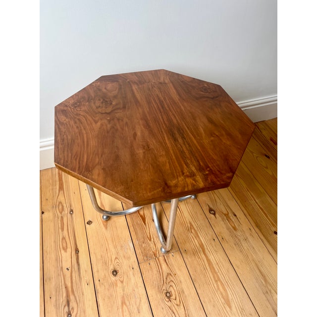 Vintage Bauhaus Octagonal Side Table, 1920s For Sale - Image 15 of 18