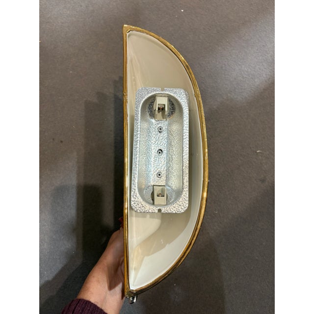 Ceramic and Golden Wall Lamps, 1970s, Set of 2 For Sale - Image 9 of 10