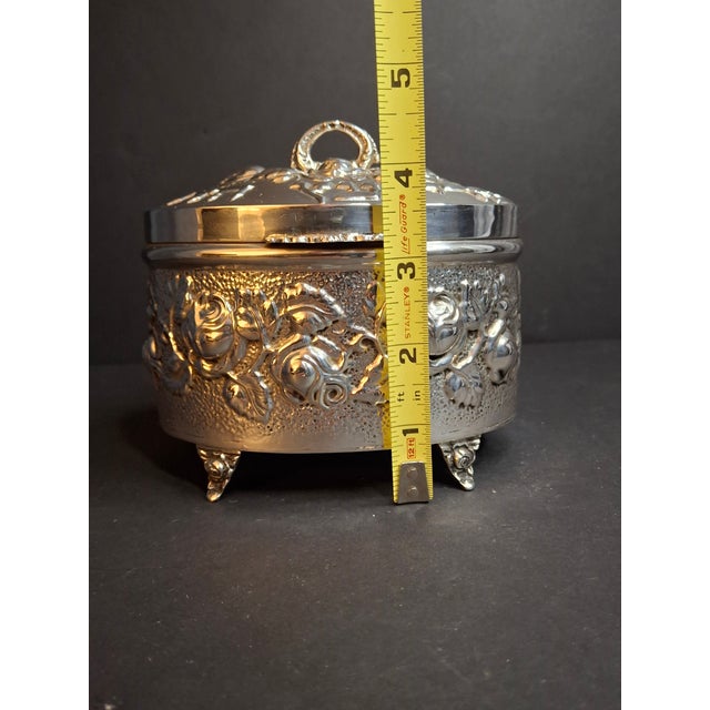 This fine Jewish ceremonial artwork is a handcrafted .925 sterling silver Etrog (Citron) container by world-renowned...