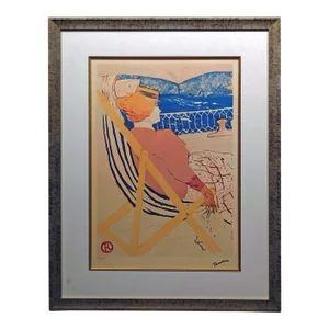 Henri De Toulouse Lautrec Lithograph Beach Scene Europe Limited Edition