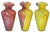 Glass Vintage 14 In. Tall Murano Pink Yellow Spatter Confetti Vase For Sale - Image 7 of 18