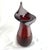 Art Deco Walter Blenko Jack in the Pulpit Glass Amberina Ribbed Signed Vase For Sale - Image 3 of 8