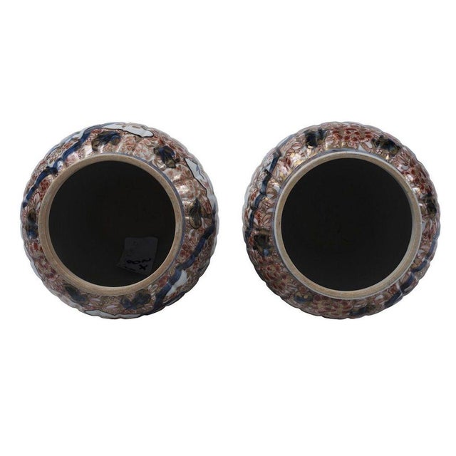 Antique Japanese Porcelain Vases, Set of 2 For Sale - Image 3 of 6