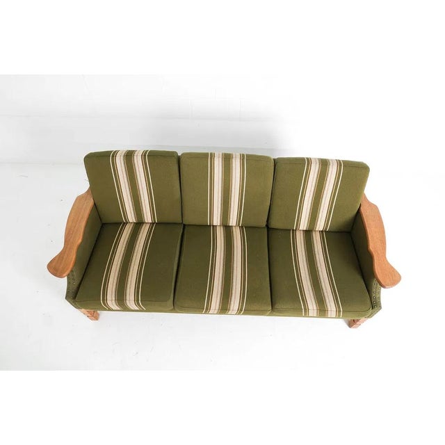 Mid-Century Modern Vintage Danish Modern Paddle Arm Sofa For Sale - Image 3 of 13