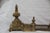 Metal Louis XIV Gilt Firescreen Andirons For Sale - Image 7 of 13