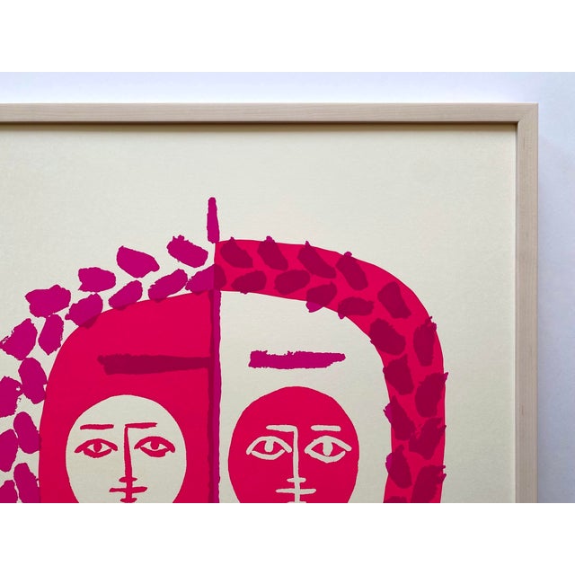 Pablo Picasso Vintage 1972 Mid Century Modernist Framed " Poteries-Ceramiques " French Exhibition Silkscreen Print For Sale - Image 12 of 18