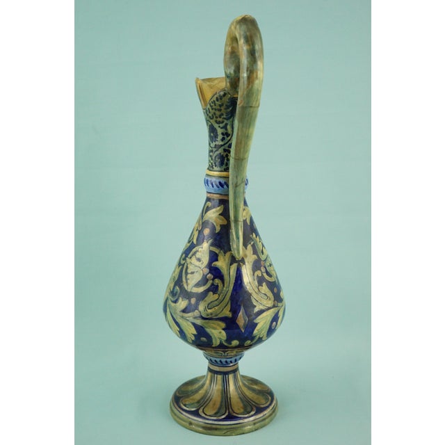 Renaissance Majolica Ceramic Jug from Rubboli, 1890s For Sale - Image 6 of 18