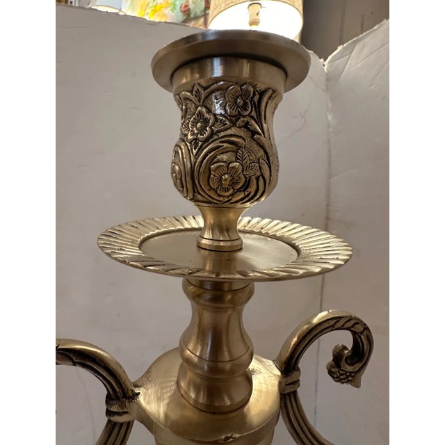 Traditional Monumental Nickel Candleabras -A Pair For Sale - Image 3 of 10