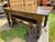 Vintage Rustic Farmhouse Dining Table With Two Benches For Sale - Image 9 of 12