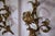 Vintage Floral Wall Sconces in Gilt Steel, 1960s, Set of 2 For Sale - Image 4 of 8