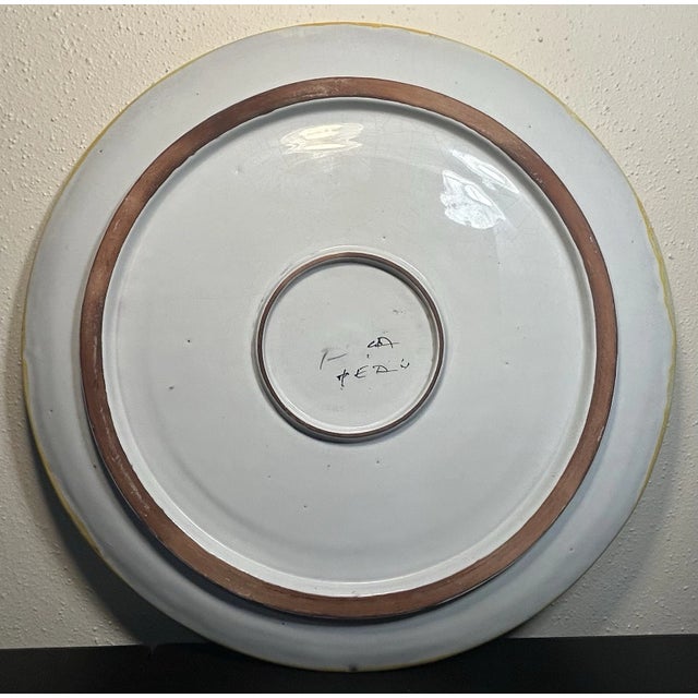 1950s Vintage 1950’s Peruvian Fabrica Ceramica Artistica Pottery Matador/Bull Charger For Sale - Image 5 of 6