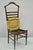 Vintage Mid Century Italian Modern Wood & Rope Clothing Valet Butlers Chair. Item features a woven rope seat, lift up...