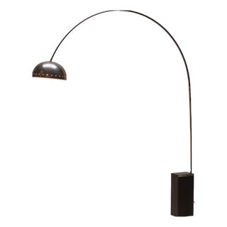 Space Age Arc Floor Lamp in Chromed Steel, 1970 For Sale