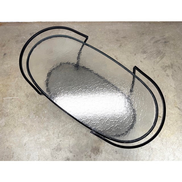 1960’s Mid Century Modern Oval Outdoor Wrought Iron “Pinecrest” Bar Cart by Russell Woodard For Sale In New York - Image 6 of 10