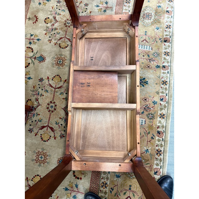 Asian Carved Hardwood Writing Desk, Vintage For Sale - Image 12 of 12