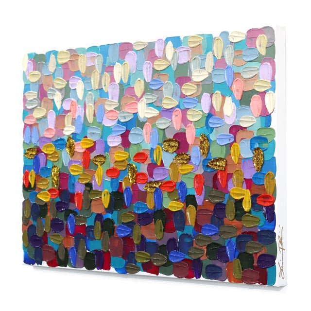 Contemporary A Moment in Time - Original Textural Abstract Acrylic Painting on Canvas by Shiri Phillips For Sale - Image 3 of 9